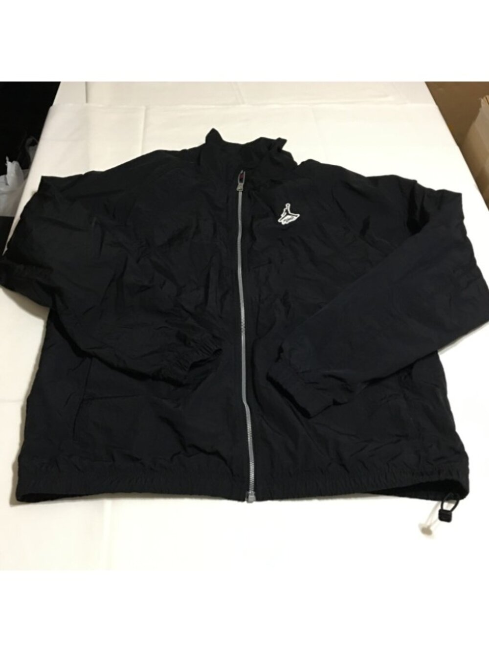 Air Jordan Jacket Mens XL Black Windbreaker Essentials Warm Up Full Zip